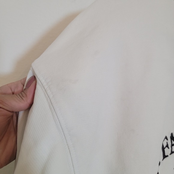 Mayfair Group Athletic Club Sweatshirt Embroidered OS Cream Oversized Tennis - Picture 9 of 16